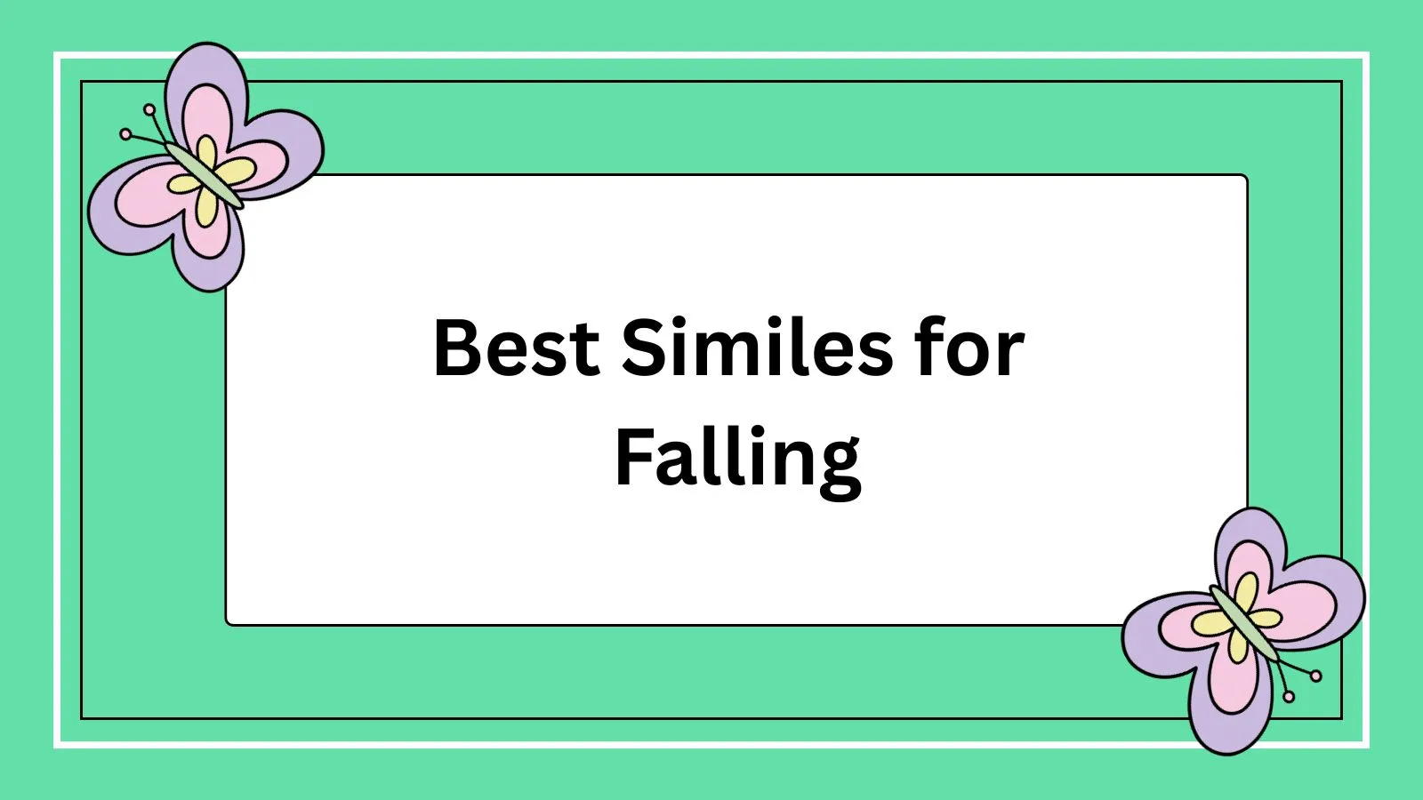 Best Similes for Falling