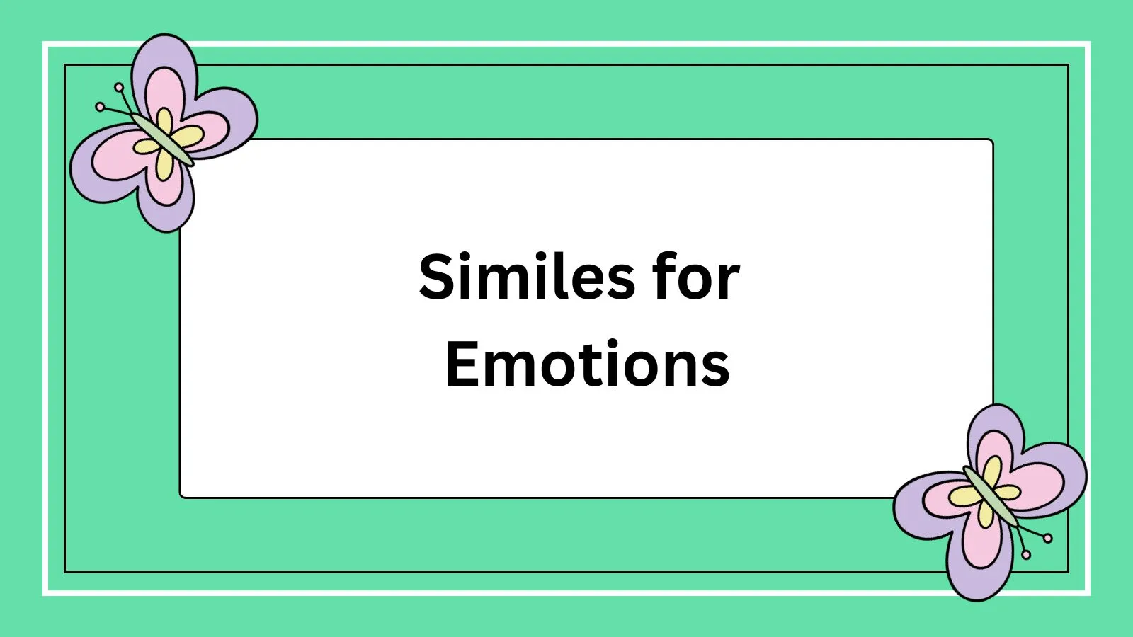 Similes for Emotions